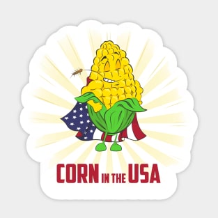 Corn in the USA Sticker